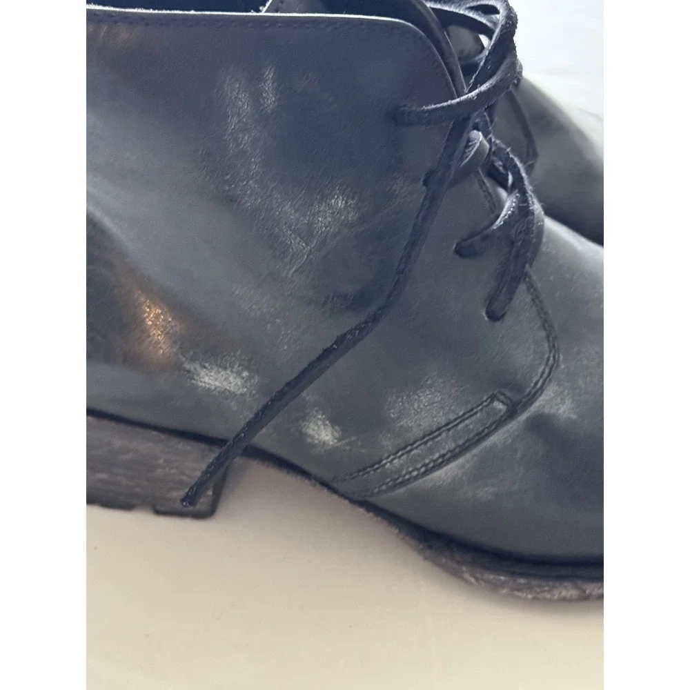 Freebird Men's Size 11 Black Gulch Distressed Cap Toe Lace Up Boots